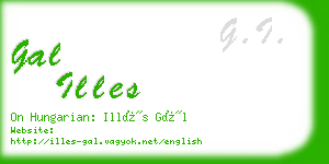 gal illes business card